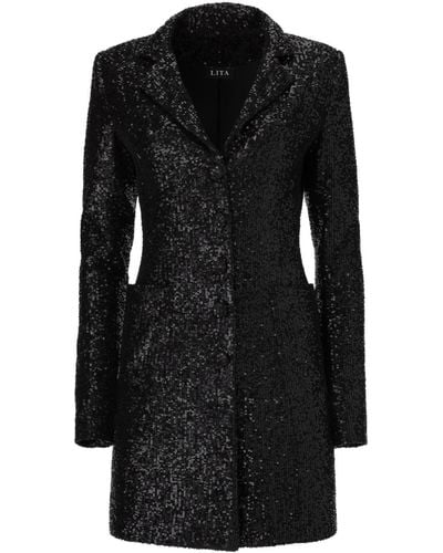 Lita Couture Night Out Sequin Dress - Black