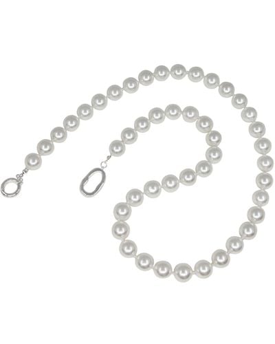 Ninemoo Neutral Elegant Pearl Necklace - Metallic