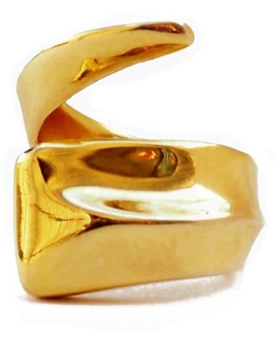 AmatoStyle Fortitude Wrap Ring Plated Brass - Metallic