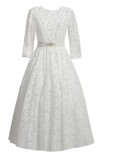 MATSOUR'I Lace Dress Viktoria - White