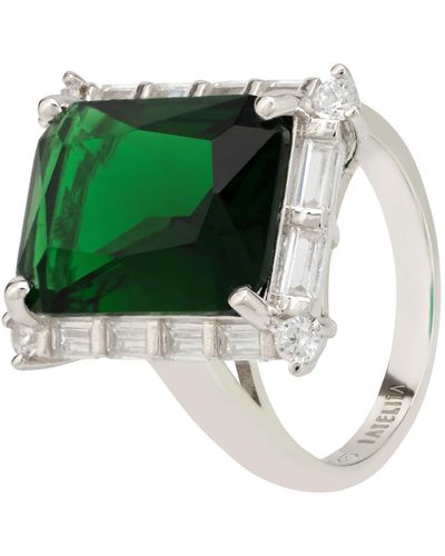LÁTELITA London Tudor Silver Ring Emerald - Green