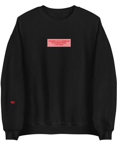 NUS Not Interested Sweatshirt - Black
