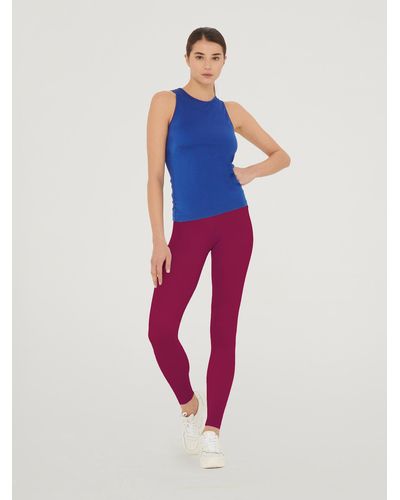 Wolford The Workout Leggings, Femme, Mineral, Taille - Rouge