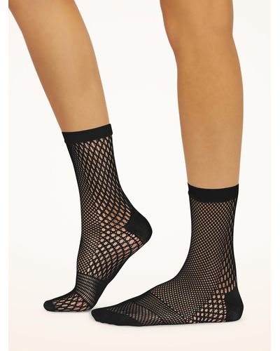 Wolford Net Socks, Femme, , Taille - Noir