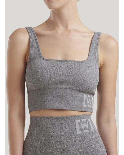 Wolford Shaping Athleisure Crop Top Br, Femme, Melange, Taille - Gris