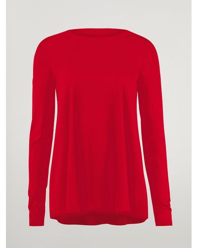 Wolford Aurora Pure Pullover, Femme, , Taille - Rouge