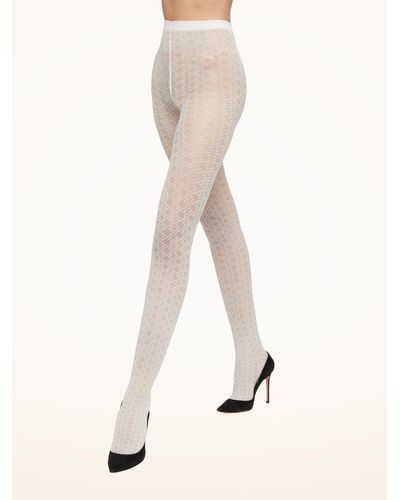 Wolford Intricate Pattern C&S Trousers, Femme, , Taille - Blanc