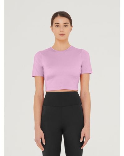 Wolford The Workout Top Short Sleeves, Femme, Prisma, Taille - Rouge