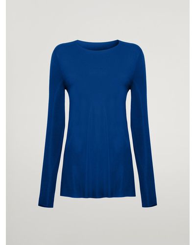Wolford Aurora Pure Pullover, Femme, Sodalite, Taille - Bleu