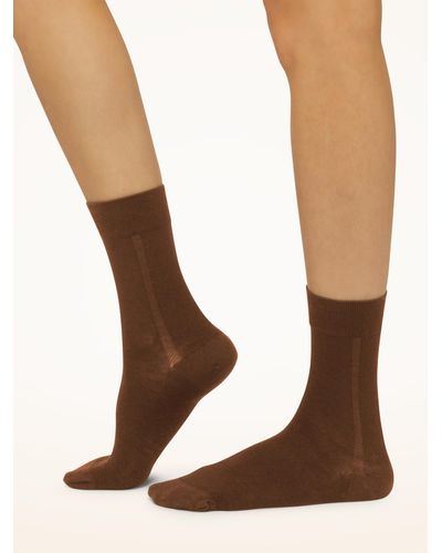 Wolford Merino Socks, Femme, , Taille - Violet