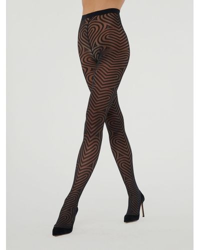 Wolford Heart Tights - Marrone