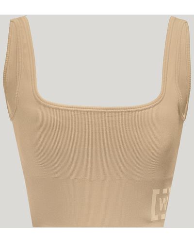 Wolford Shaping Athleisure Crop Top Bra, Femme, , Taille - Blanc