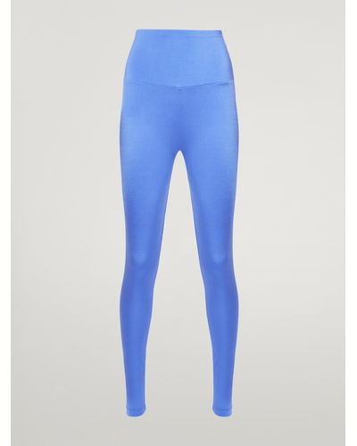 Wolford The Workout Leggings, Femme, Dazzling, Taille - Bleu
