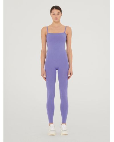 Wolford Shiny Jumpsuit, Femme, Ultra/Light Aquamarine, Taille - Violet