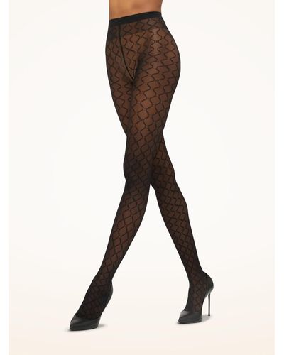 Wolford Monogram Tights, Femme, , Taille - Neutre