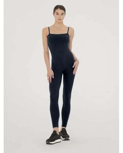 Wolford Shiny Jumpsuit, Femme, /Pewter, Taille - Bleu