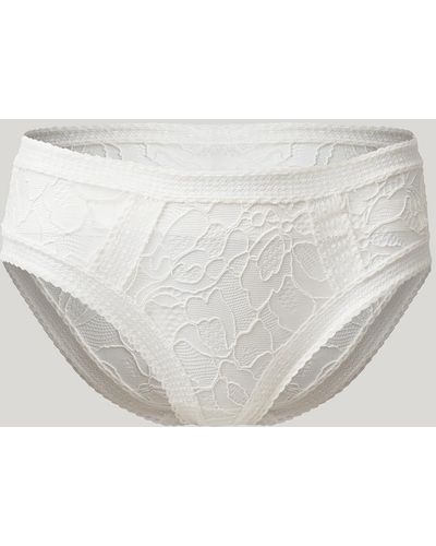 Wolford Nets And Roses Brief, Femme, , Taille - Blanc