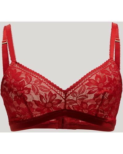 Wolford Lace Triangle Bra, Femme, Glow, Taille - Rouge