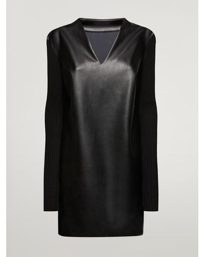 Wolford Net Vegan Leather Dress, Femme, , Taille - Noir