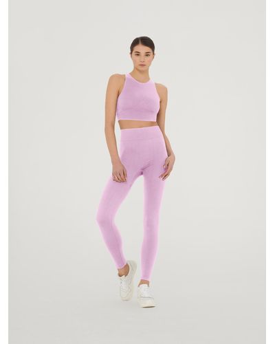Wolford The Wellness Leggings, Femme, Prisma, Taille - Rose