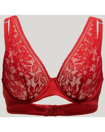 Wolford Lace Bra, Femme, Glow, Taille - Rouge