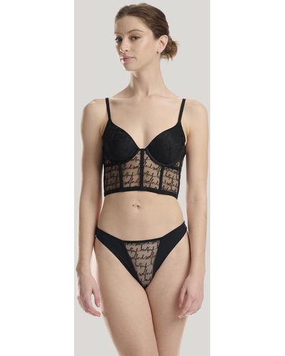Wolford Logo Obsessed Bustier, Femme, , Taille - Neutre