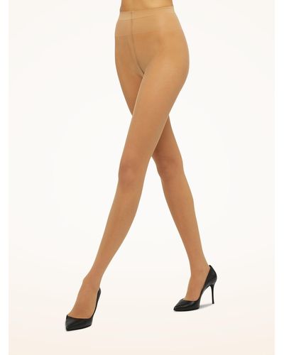 Wolford Collant Transparent Individual 10, Femme, , Taille - Marron