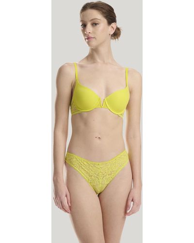 Wolford Straight Laced Demi Cup Bra - Jaune