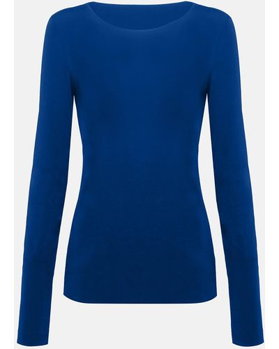 Wolford Aurora Pure Pullover, Femme, Sodalite, Taille - Bleu
