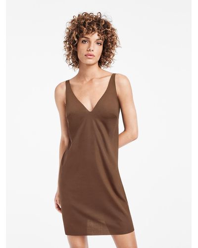Wolford Pure Dress, Femme, , Taille - Marron