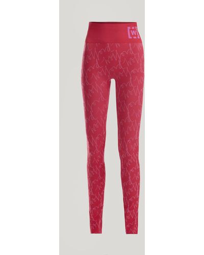 Wolford W Athleisure Slimming Leggings, Femme, Glow/Orchid, Taille - Rouge