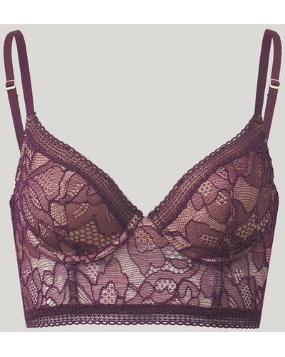 Wolford Nets And Roses Crop Top Bra, Femme, , Taille