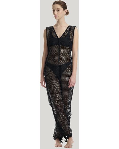 Wolford Knit & Eyelet Jumpsuit, Femme, , Taille - Noir