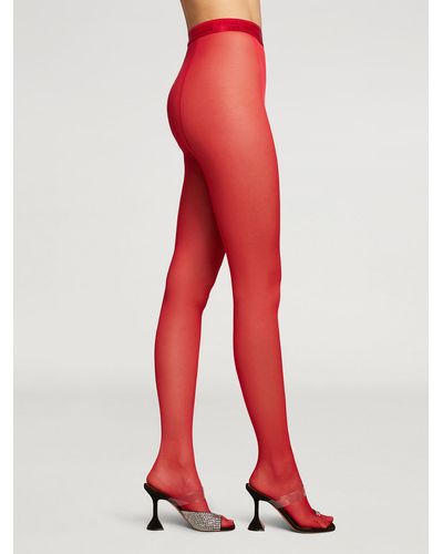 Wolford Thong Tights, Femme, , Taille - Rouge