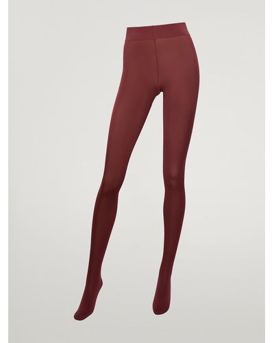 Wolford Velvet De Luxe 66 Tights, Femme, , Taille - Rouge
