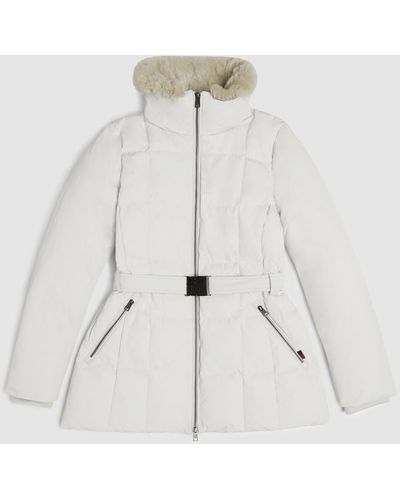 Woolrich Blizzard Jacket With Faux Fur - White