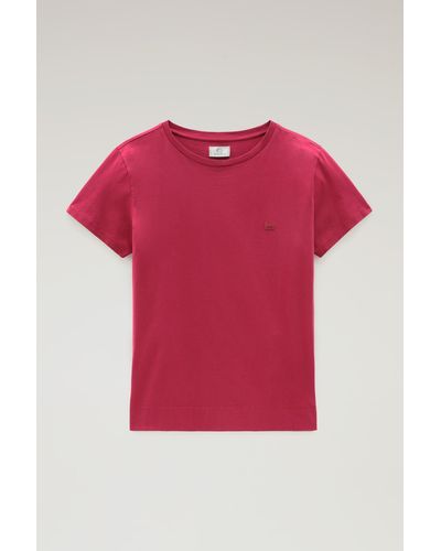 Woolrich Cotton Logo T-shirt - Red