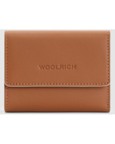 Woolrich Small Leather Wallet - Brown