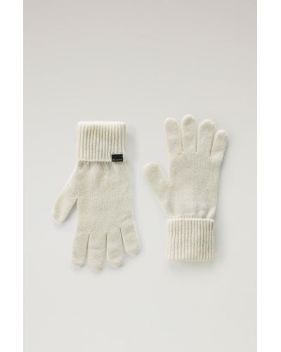 Woolrich Gloves In Pure Cashmere - Black
