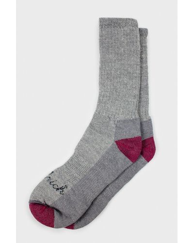 Woolrich Ten Mile Hiker Socks - Made In The Usa - Gray