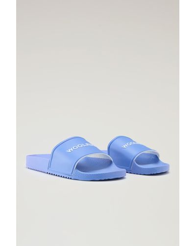 Woolrich Rubber Slide Sandals - Blue