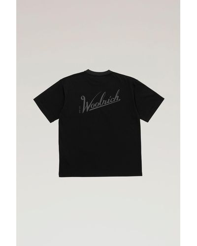 Woolrich Coolmax Print T-shirt - Black