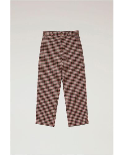 Woolrich Recycled Wool Tweed Pants - Multicolor