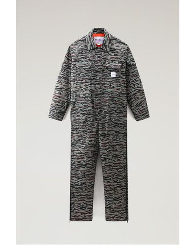 Woolrich Jumpsuit With Shadowbark Camo Print - Serving The People / - Gray