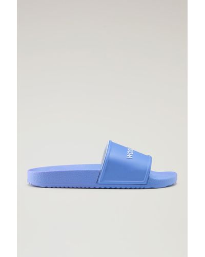 Woolrich Rubber Slide Sandals - Blue