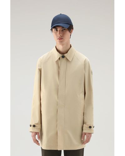 Woolrich City Carcoat In Urban Touch - Natural