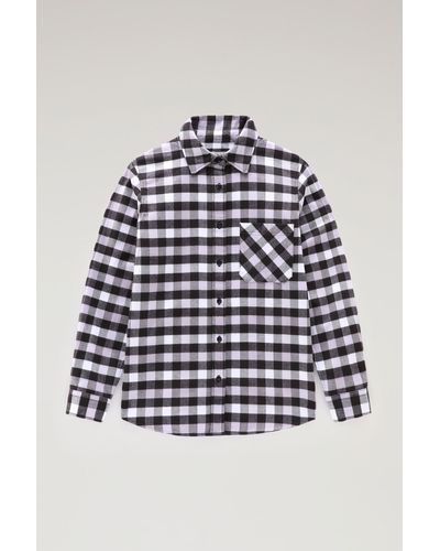 Woolrich Traditional Check Flannel Shirt - Blue