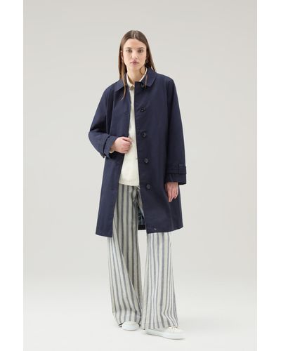 Woolrich Havice Trenchcoat aus Best Cotton - Blau