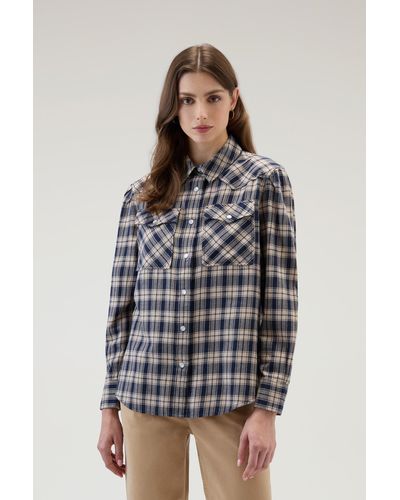 Woolrich Light Flannel Check Shirt - Red