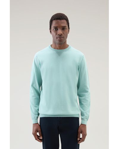 Woolrich Pure Cotton Crewneck Sweater - Green